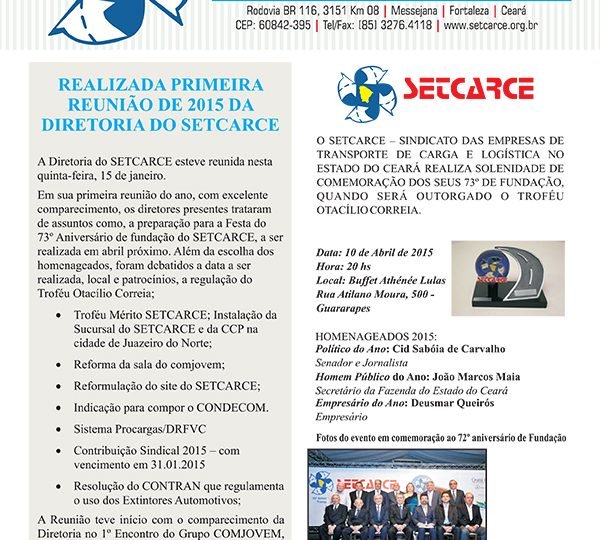 Informativo JANEIRO-FEVEREIRO-MARÇO
