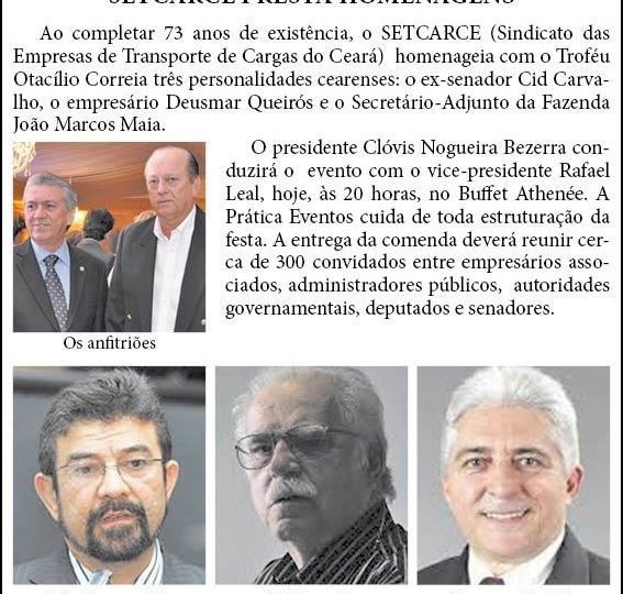 Setcarce presta homenagens