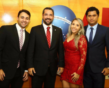 Dr. Célio Arruda, Presidente Sávio Aguiar, Dra. Janara Cunha e Dr. Miguel Nunes