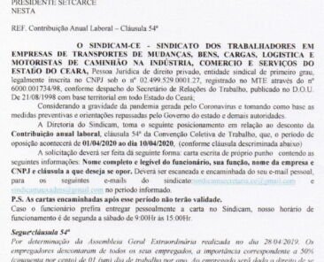 Oficio.071.Sindicam.ContribuiçãoAnual