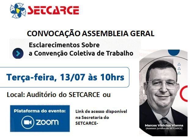 CONVITE PARA EXPLANAÇÃO DA CONVENÇÃO COLETIVA DE TRABALHO 2021/2022 ...