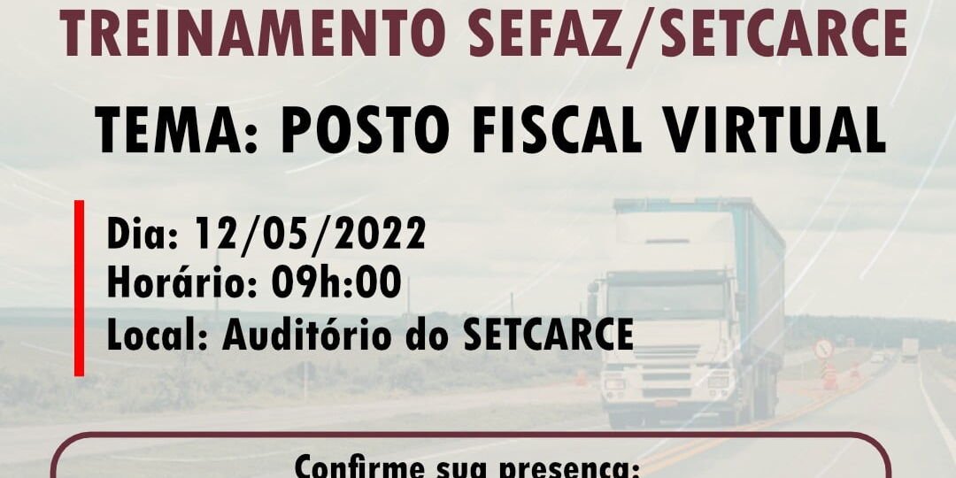 Treinamento SEFAZ_SETCARCE